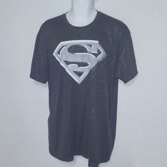 Superman Other - Superman stylish Tee with Superman Emblem on front. Grey and white 2XL